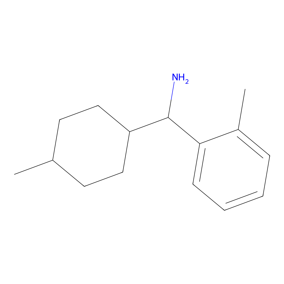 (4-Methylcyclohexyl)(2-methylphenyl)methanamine molecular structure, CAS 1250898-91-9