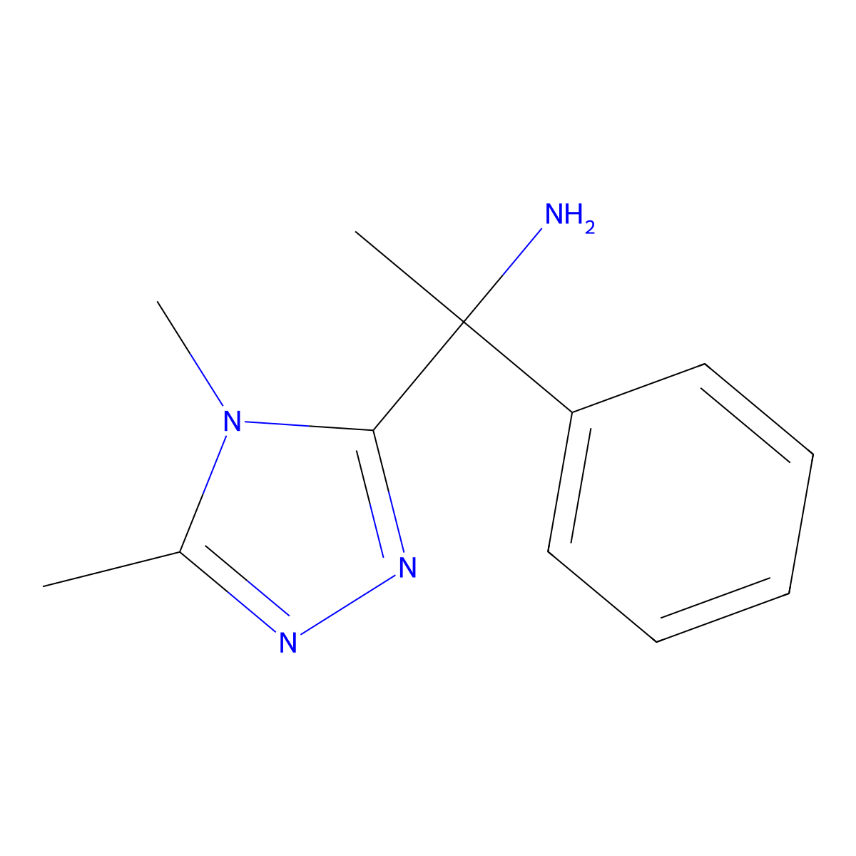 1-(4,5-Dimethyl-4h-1,2,4-triazol-3-yl)-1-phenylethan-1-amine molecular structure, CAS 1250913-81-5