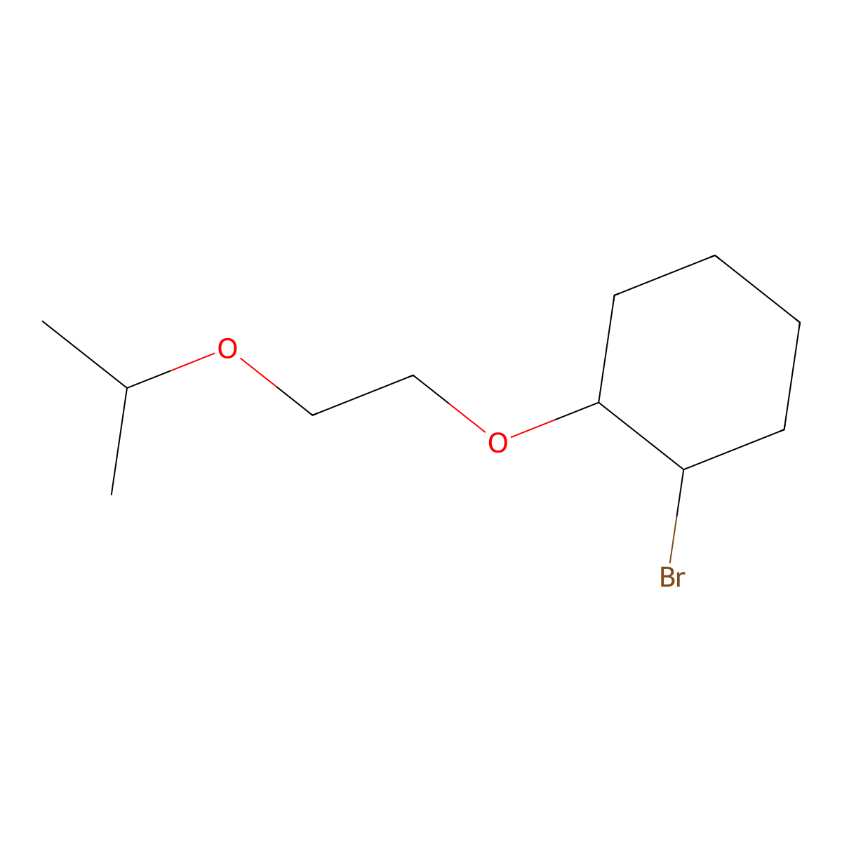 1-Bromo-2-(2-isopropoxyethoxy)cyclohexane molecular structure, CAS 1250919-38-0