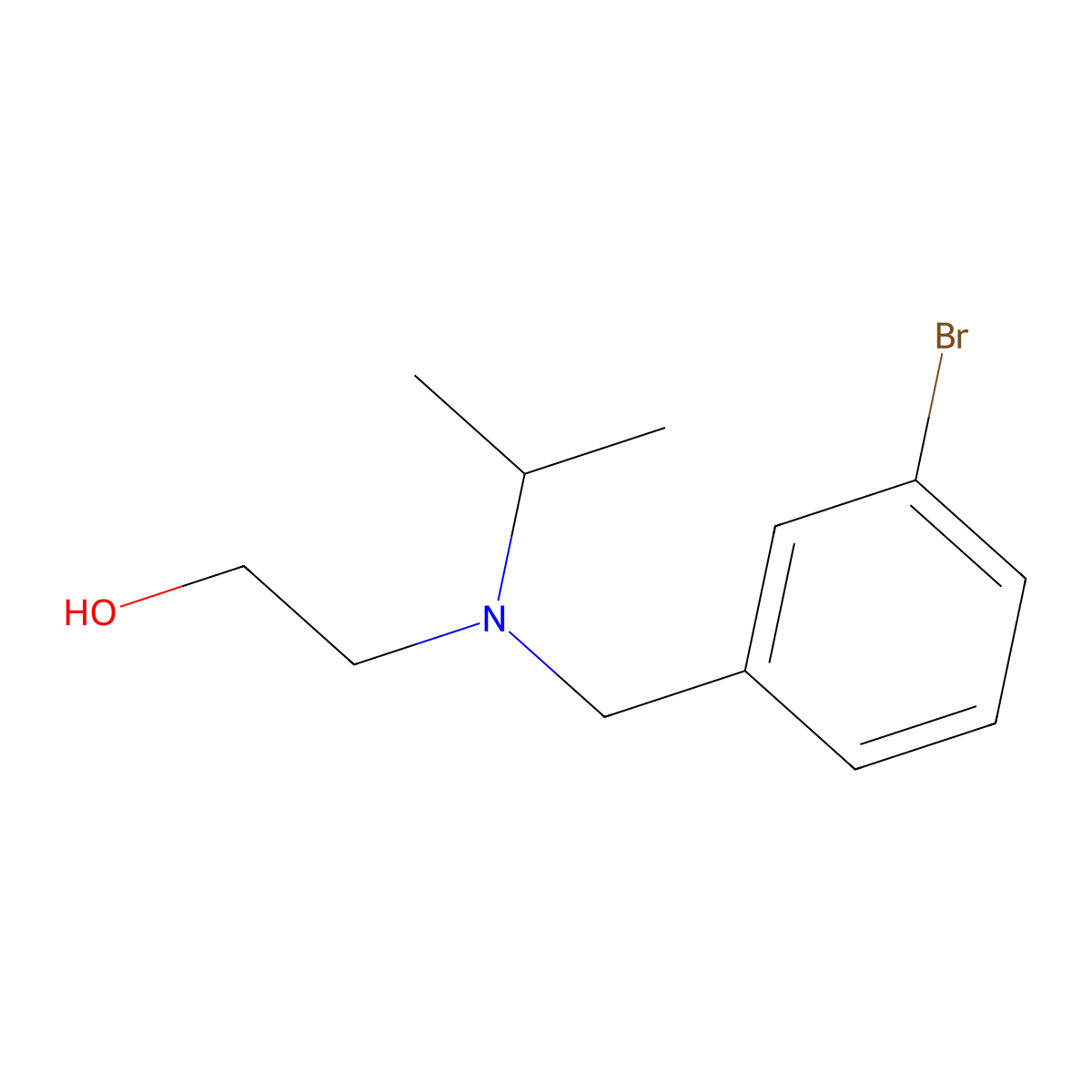2-[(3-Bromo-benzyl)-isopropyl-amino]-ethanol molecular structure, CAS 1250919-61-9