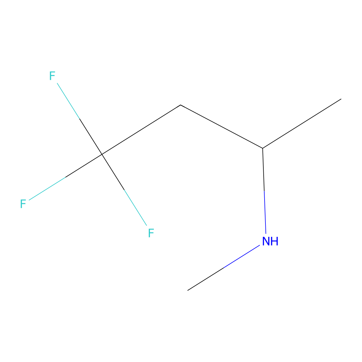 Methyl(4,4,4-trifluorobutan-2-yl)amine molecular structure, CAS 1250926-21-6