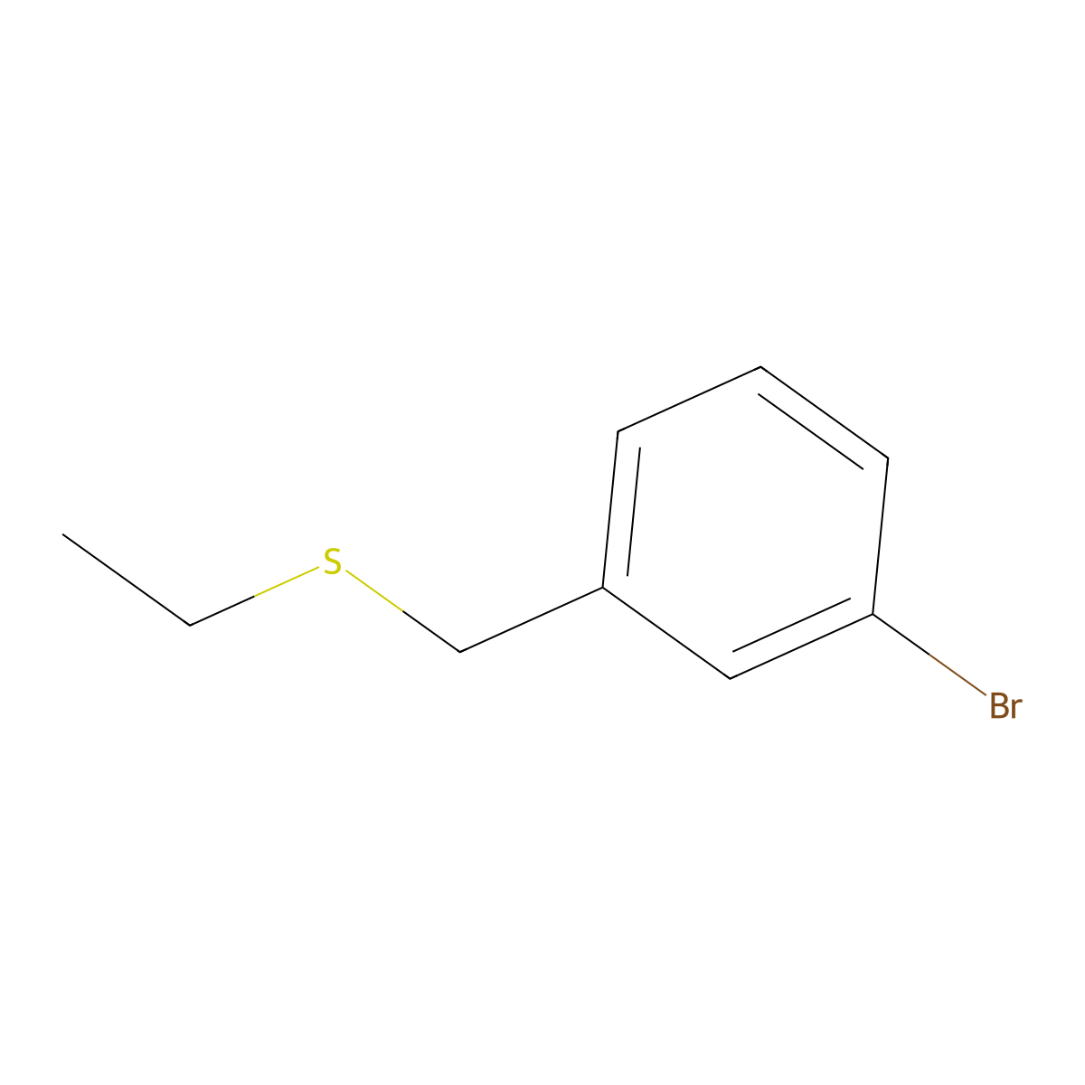 3-Bromobenzyl ethyl sulfide molecular structure, CAS 1250929-47-5
