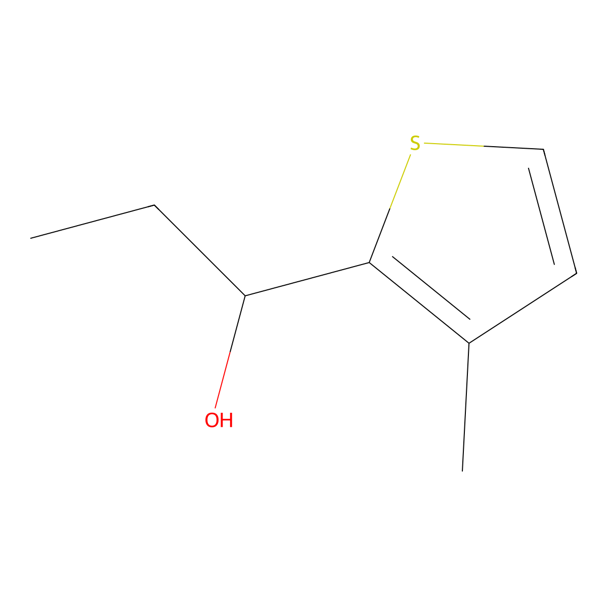 1-(3-Methyl-2-thienyl)-1-propanol molecular structure, CAS 1250931-69-1