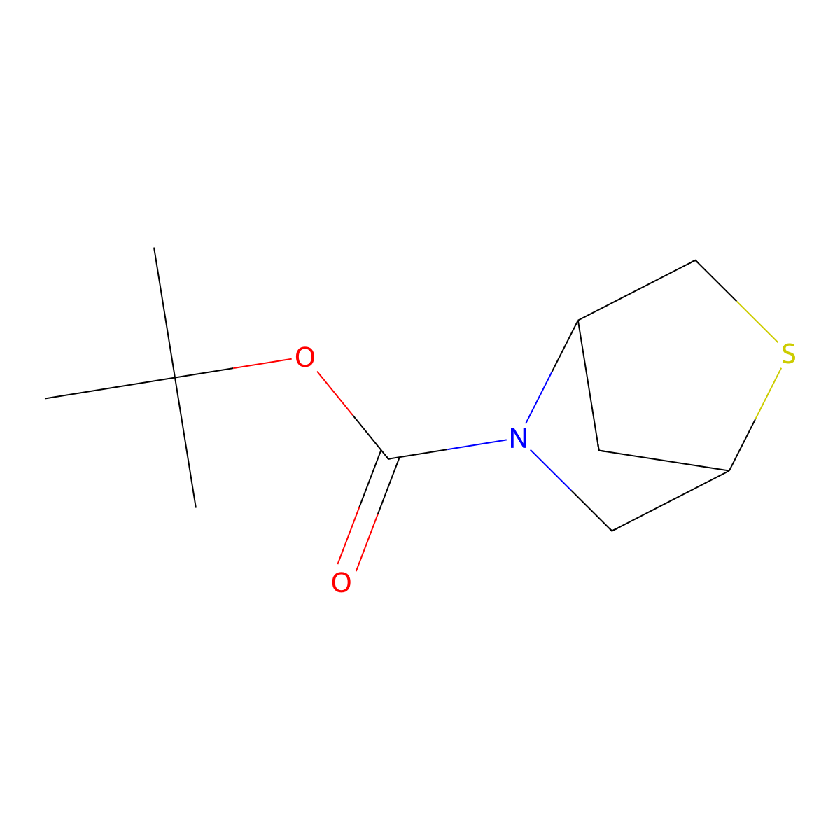 tert-Butyl (1S,4S)-2-thia-5-azabicyclo[2.2.1]heptane-5-carboxylate molecular structure, CAS 125094-90-8