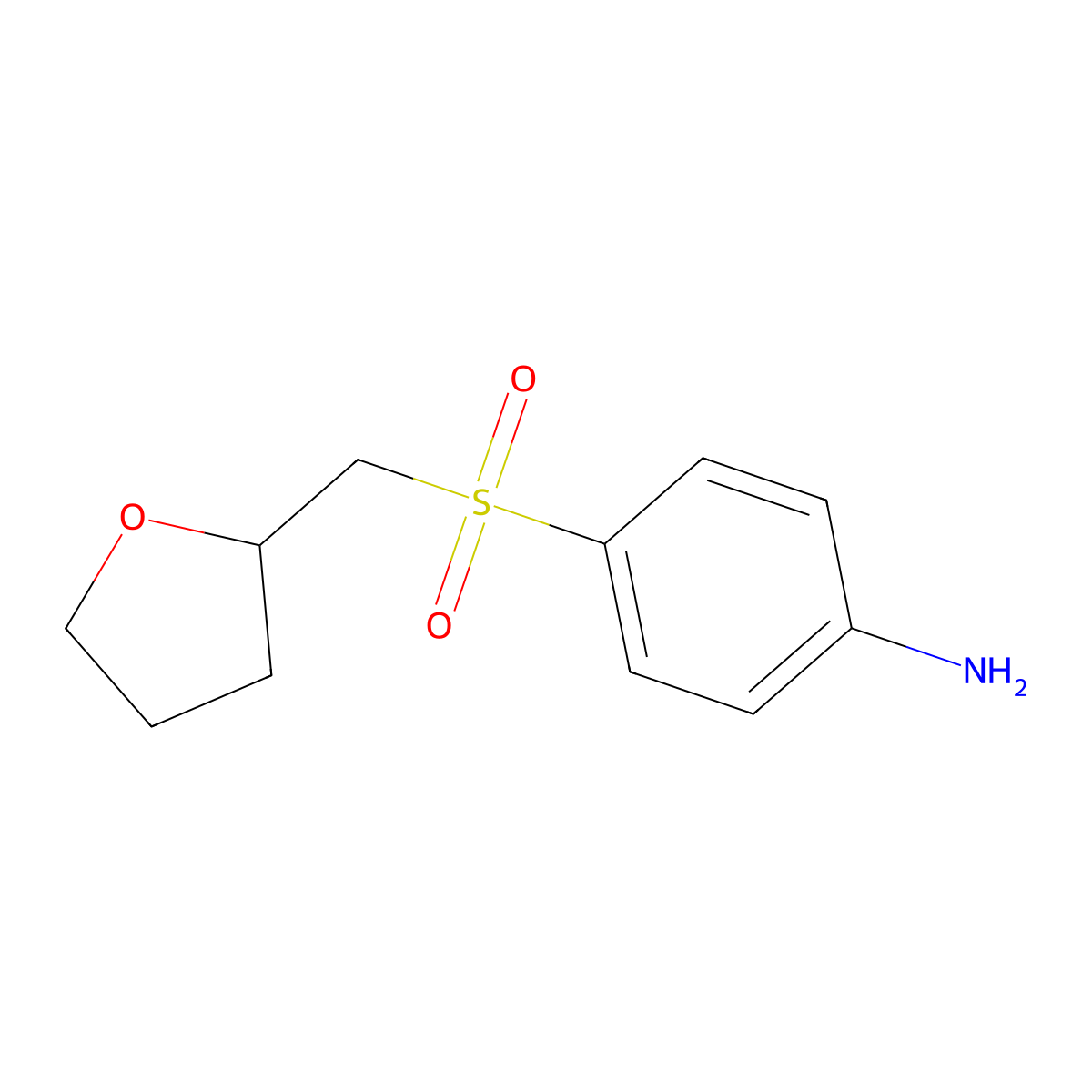 4-(Oxolan-2-ylmethanesulfonyl)aniline molecular structure, CAS 1250946-19-0