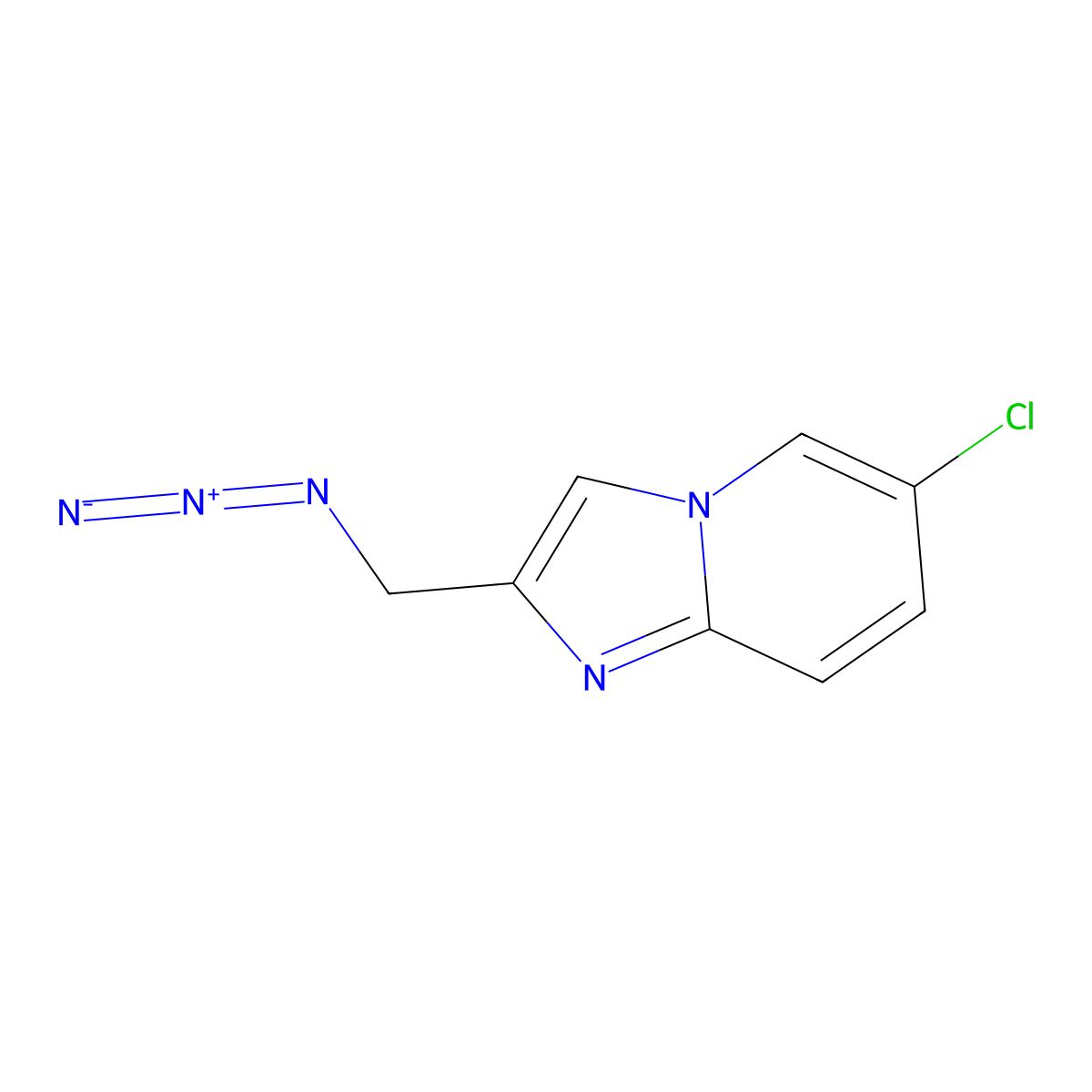 2-(Azidomethyl)-6-chloroimidazo[1,2-a]pyridine molecular structure, CAS 1250956-13-8
