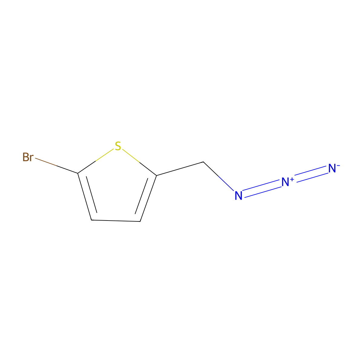 2-(Azidomethyl)-5-bromothiophene molecular structure, CAS 1250959-44-4