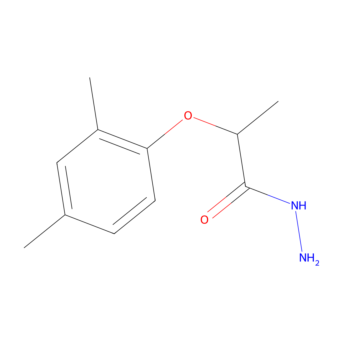 2-(2,4-Dimethylphenoxy)propanohydrazide molecular structure, CAS 125096-55-1