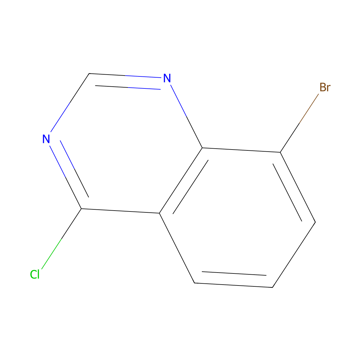 8-Bromo-4-chloroquinazoline molecular structure, CAS 125096-72-2