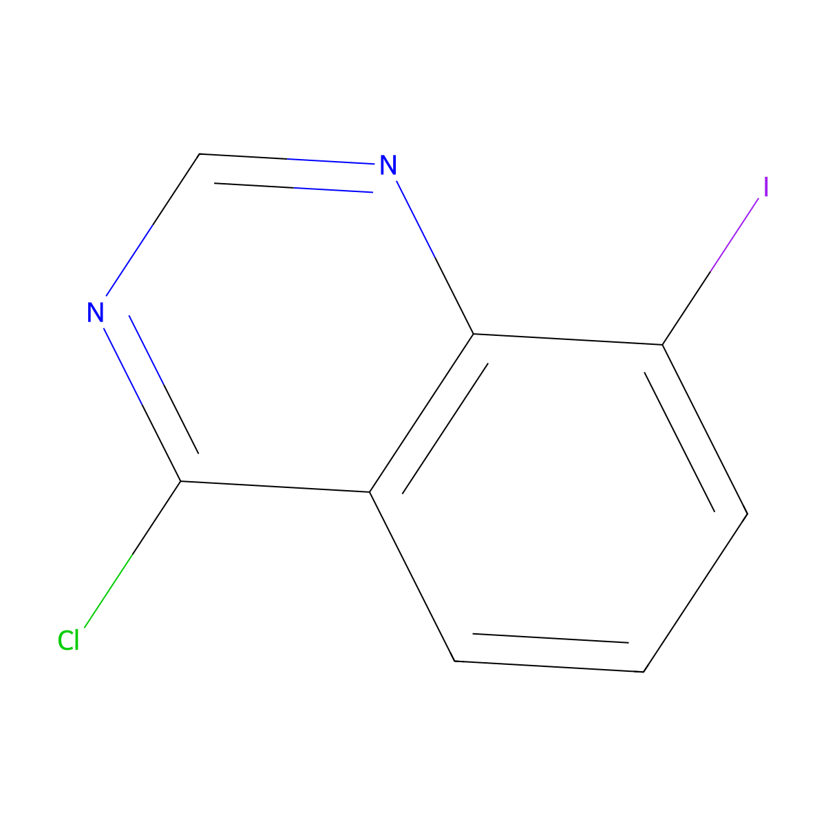 4-Chloro-8-iodoquinazoline molecular structure, CAS 125096-73-3