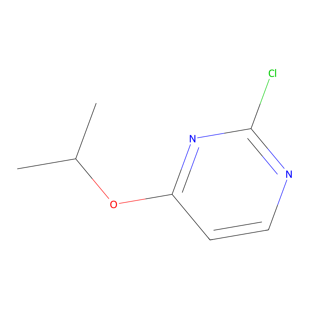 2-Chloro-4-isopropoxypyrimidine molecular structure, CAS 1250967-81-7
