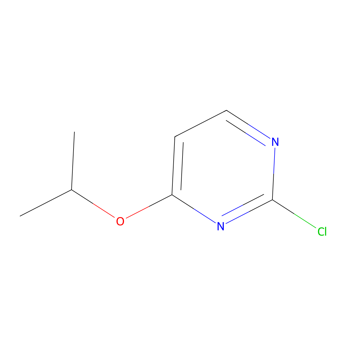 2-Chloro-4-isopropoxypyrimidine molecular structure, CAS 1250967-81-7