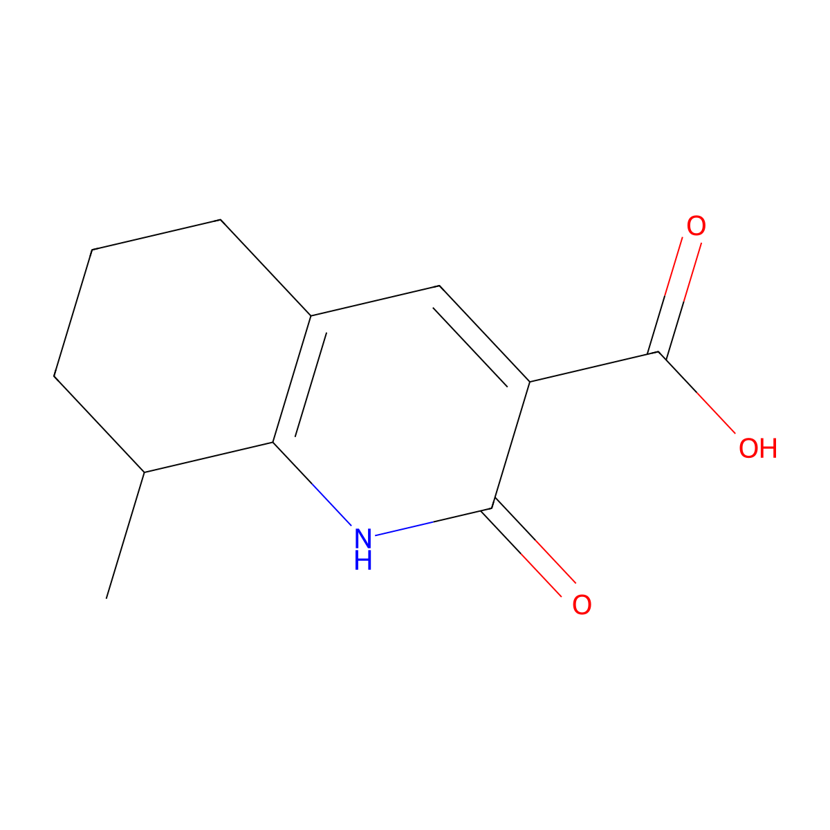 8-Methyl-2-oxo-1,2,5,6,7,8-hexahydroquinoline-3-carboxylic acid molecular structure, CAS 1250974-79-8