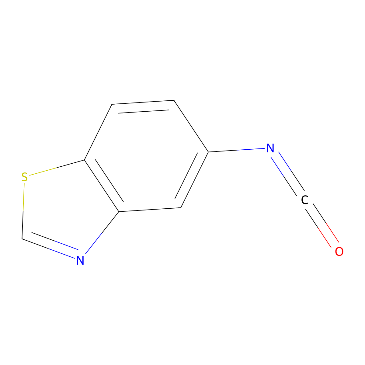 5-Isocyanato-1,3-benzothiazole molecular structure, CAS 1250977-10-6
