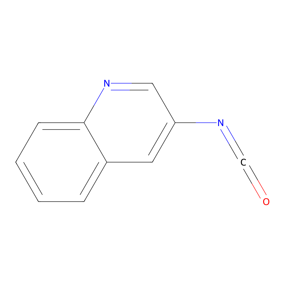 3-Isocyanatoquinoline molecular structure, CAS 1250977-34-4