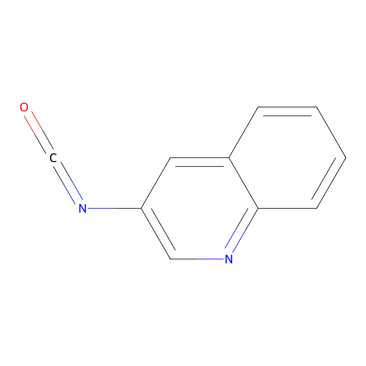 3-Isocyanatoquinoline molecular structure, CAS 1250977-34-4