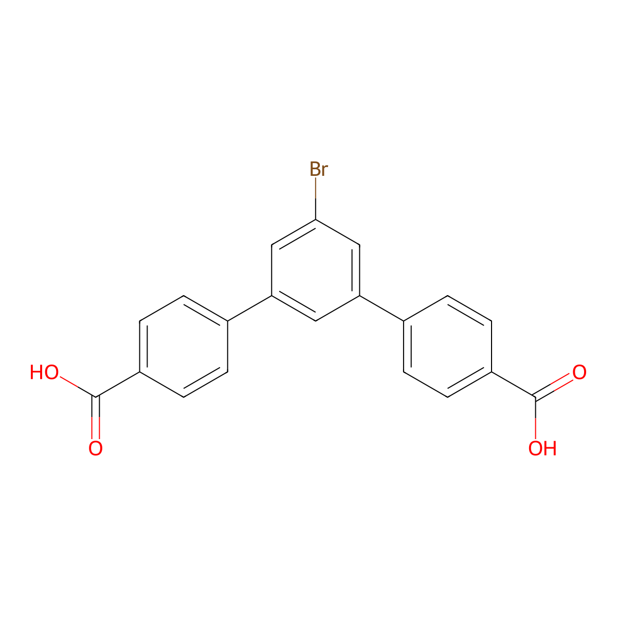 5'-Bromo-[1,1':3',1''-terphenyl]-4,4''-dicarboxylic acid molecular structure, CAS 1250980-10-9