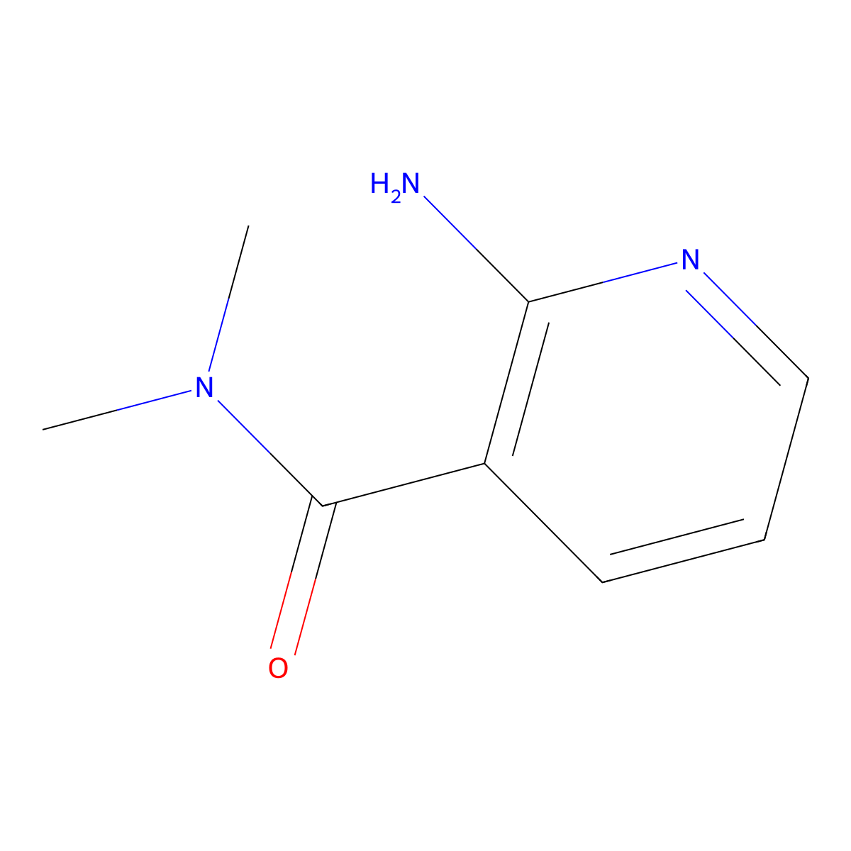 2-Amino-N,N-dimethylnicotinamide molecular structure, CAS 1250984-20-3