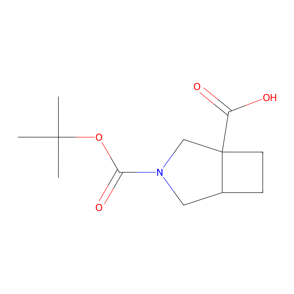 3-(tert-Butoxycarbonyl)-3-azabicyclo[3.2.0]heptane-1-carboxylic acid molecular structure, CAS 1250993-43-1