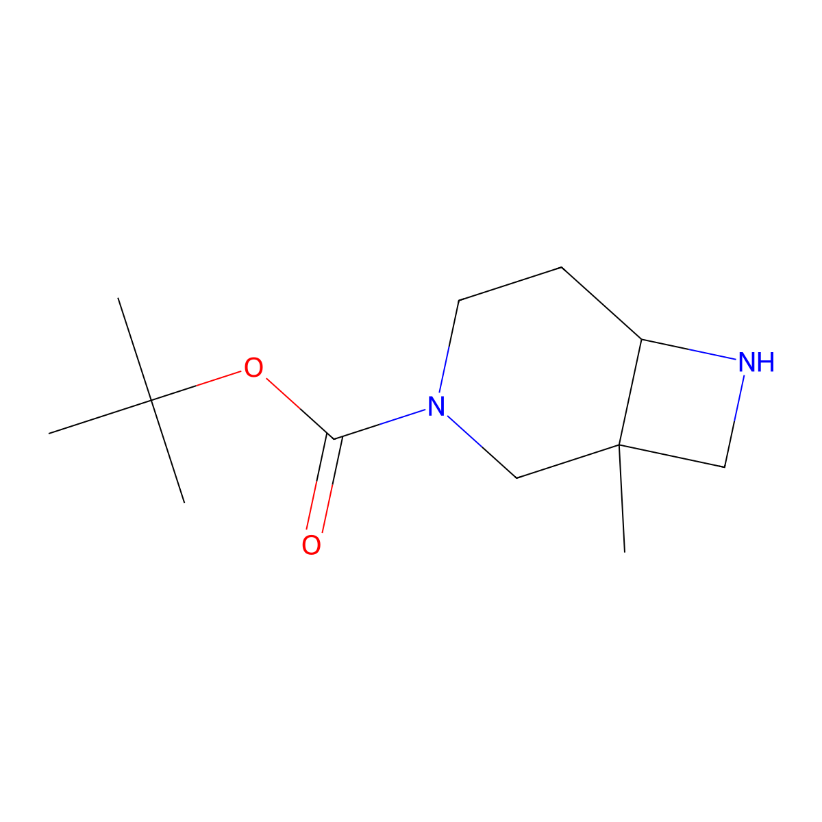 (1R,6S)-Rel-3-boc-1-methyl-3,7-diazabicyclo[4.2.0]octane molecular structure, CAS 1250994-64-9