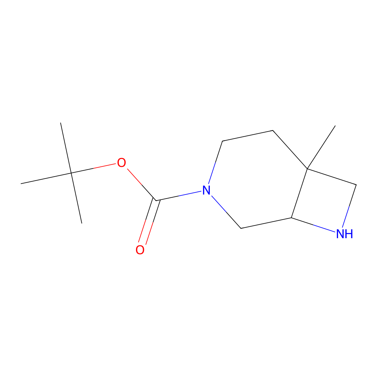 (1R,6S)-rel-3-Boc-6-methyl-3,8-diazabicyclo[4.2.0]octane molecular structure, CAS 1250994-80-9
