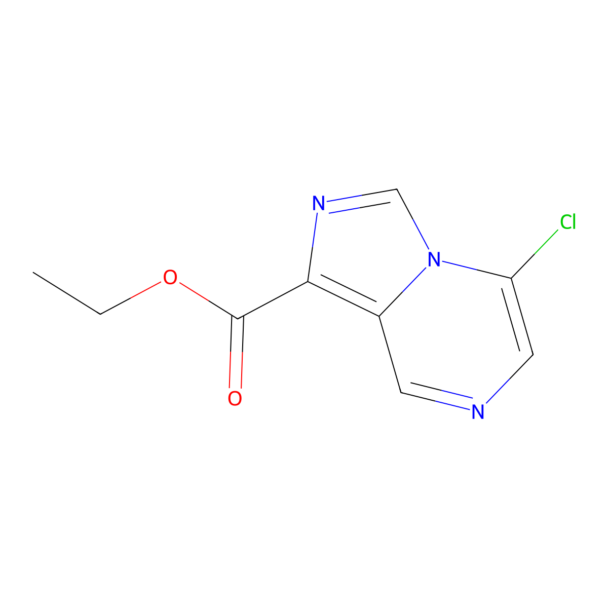 Ethyl 5-chloroimidazo[1,5-a]pyrazine-1-carboxylate molecular structure, CAS 1250996-90-7