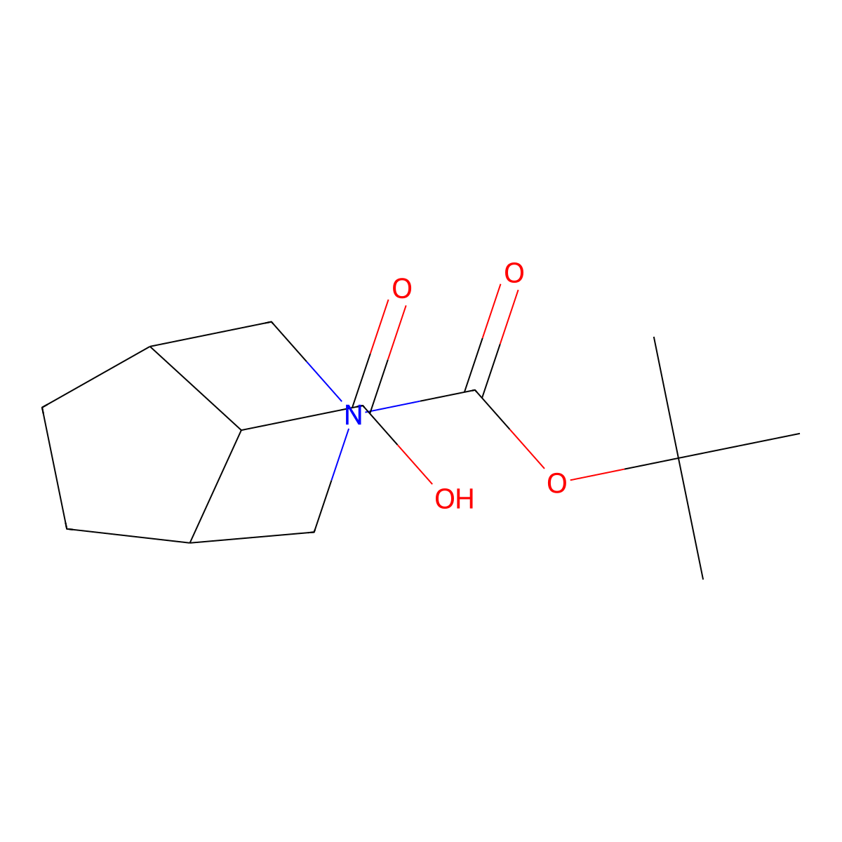 3-Boc-3-azabicyclo(3.2.1)octane-8-carboxylic acid molecular structure, CAS 1250997-29-5