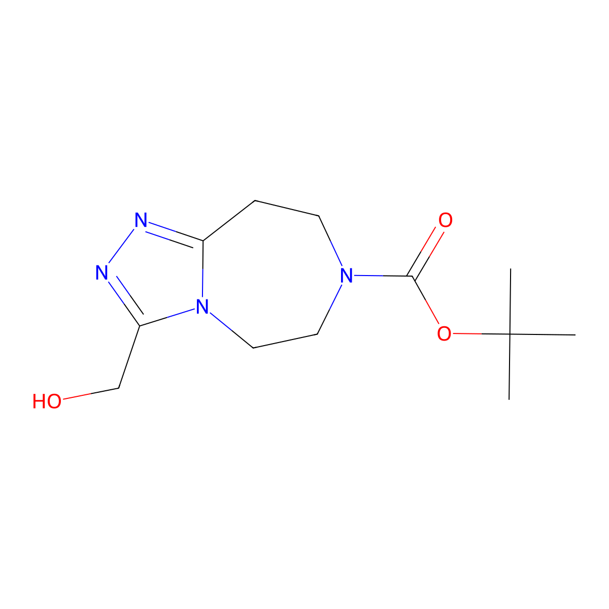 3-Hydroxymethyl-4,5,7,8-Tetrahydro-1,2,3A,6-Tetraaza-Azulene-6-Carboxylic Acid Tert-Butyl Ester molecular structure, CAS 1250998-08-3