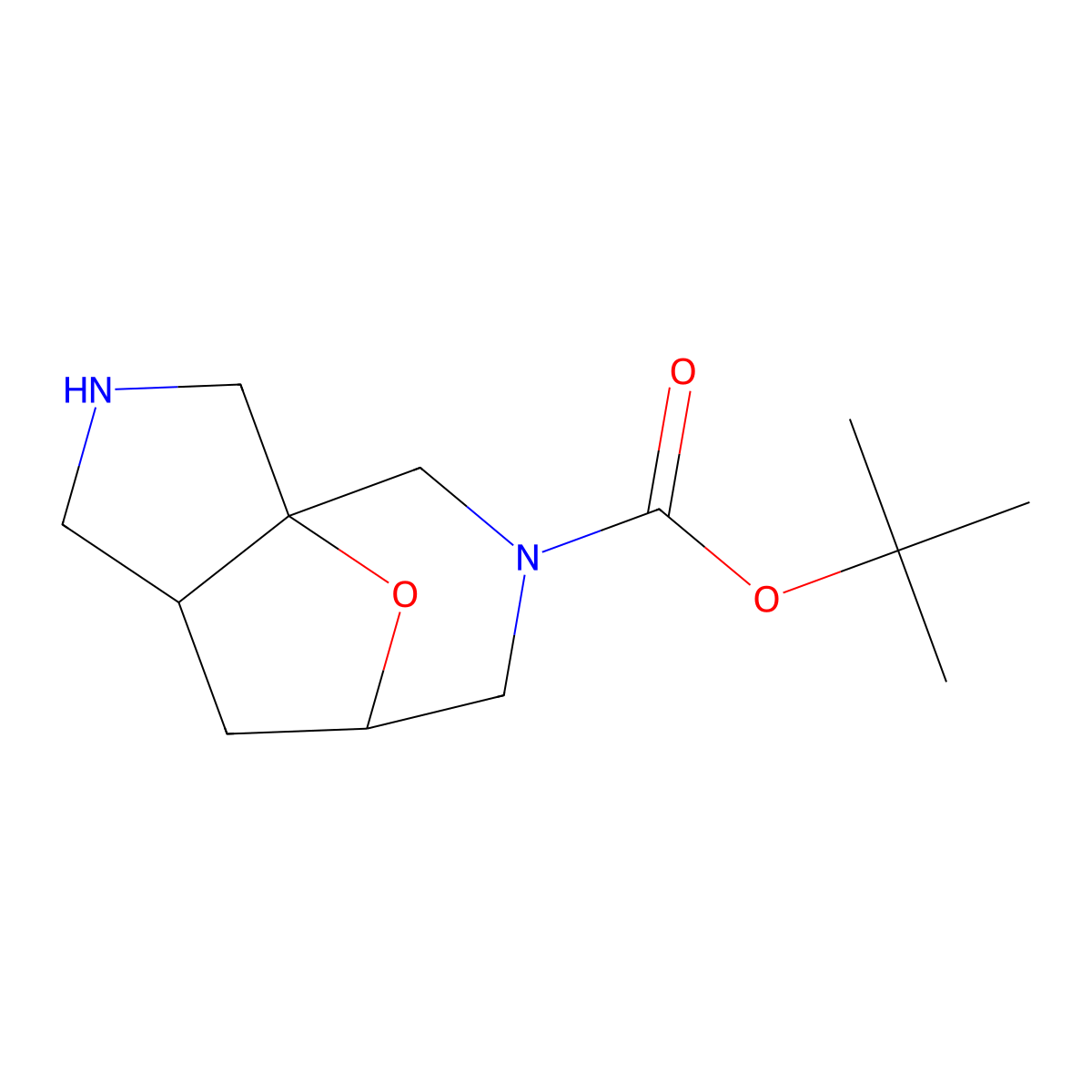 Tert-Butyl Hexahydro-1H-3A,7-Epoxypyrrolo[3,4-C]Azepine-5(4H)-Carboxylate molecular structure, CAS 1250998-27-6
