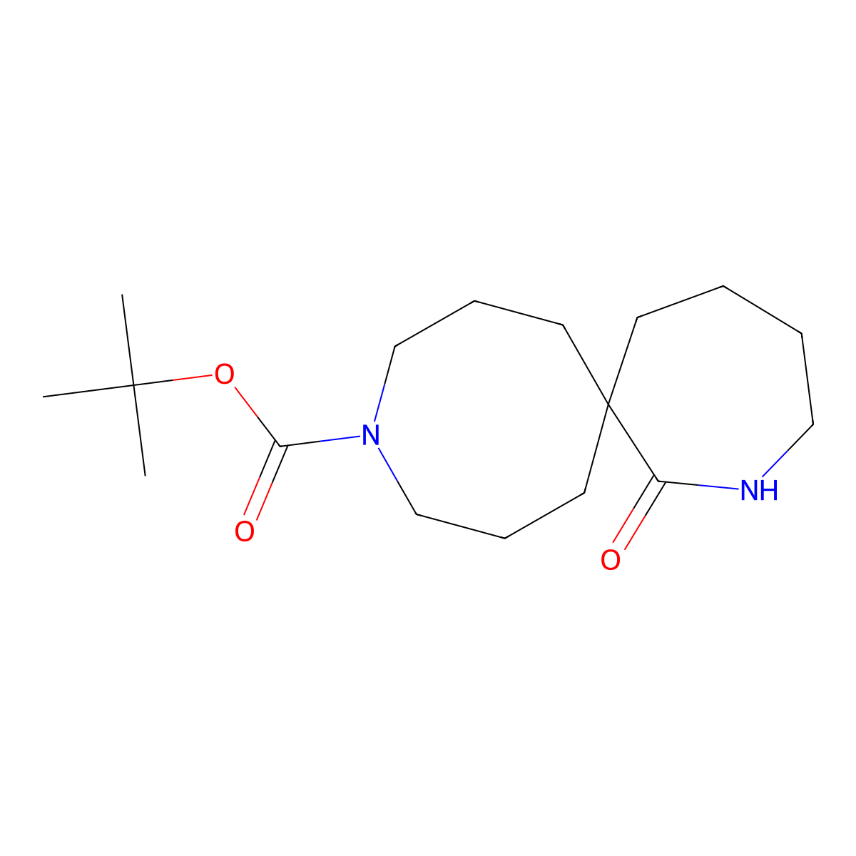 Tert-Butyl 1-Oxo-2,11-Diazaspiro[6.7]Tetradecane-11-Carboxylate molecular structure, CAS 1250999-07-5