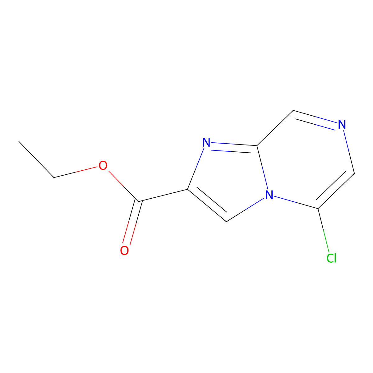 Ethyl 5-chloroimidazo[1,2-a]pyrazine-2-carboxylate molecular structure, CAS 1250999-47-3