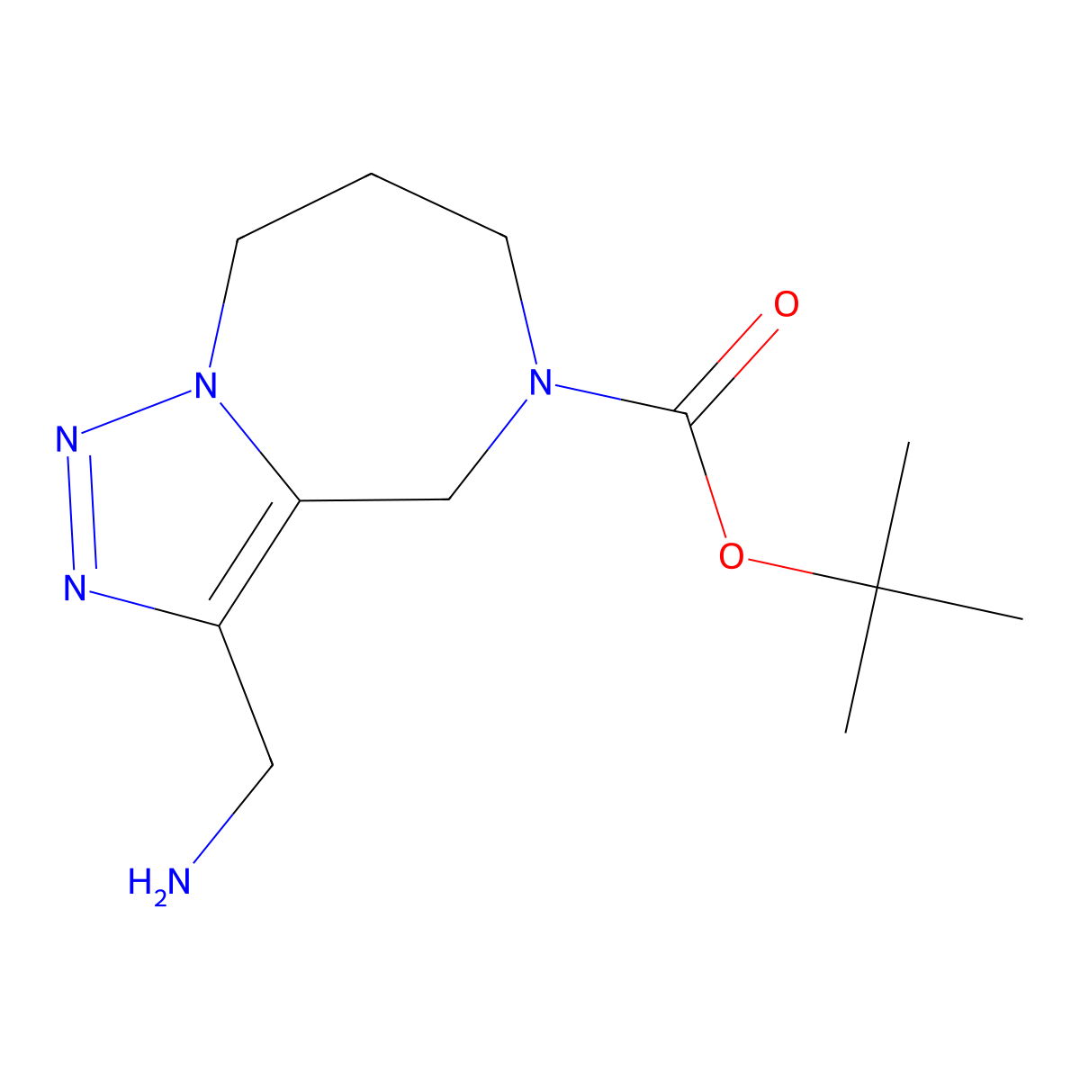 3-Aminomethyl-7,8-Dihydro-4H,6H-1,2,5,8A-Tetraaza-Azulene-5-Carboxylic Acid Tert-Butyl Ester molecular structure, CAS 1251000-38-0