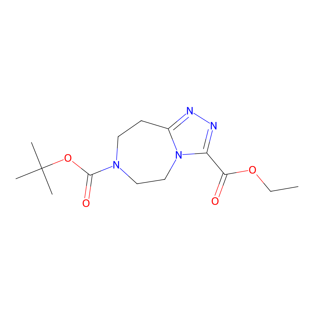 4,5,7,8-Tetrahydro-1,2,3A,6-Tetraaza-Azulene-3,6-Dicarboxylic Acid6-Tert-Butyl Ester3-Ethyl Ester molecular structure, CAS 1251001-31-6