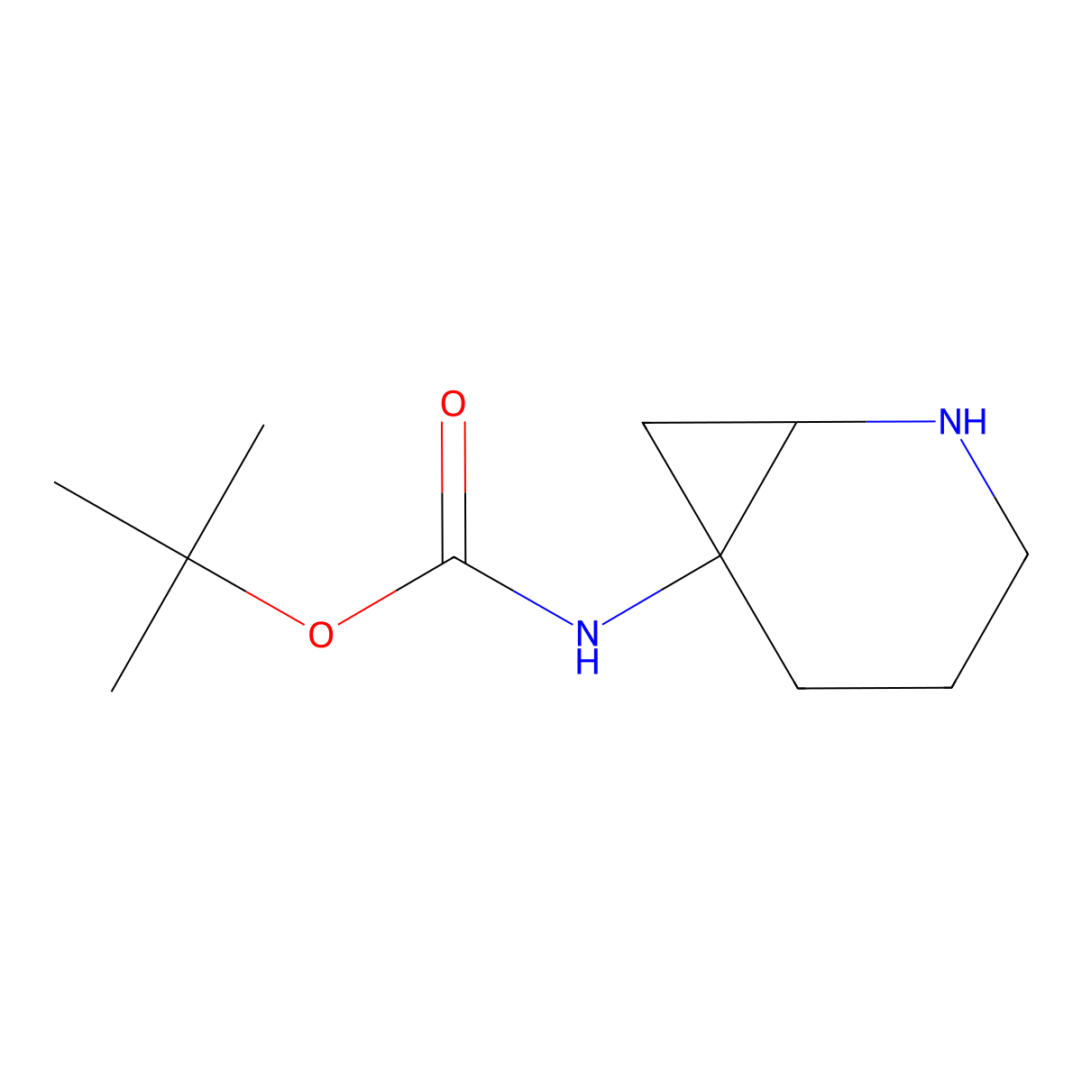 tert-butyl N-(2-azabicyclo[4.1.0]heptan-6-yl)carbamate molecular structure, CAS 1251001-36-1