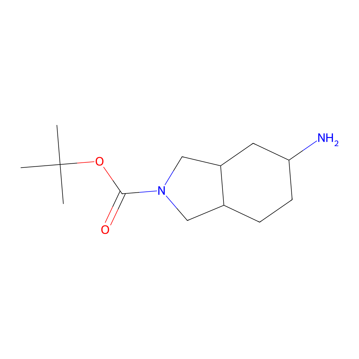 (3AR,5R,7aS)-tert-butyl 5-aminohexahydro-1H-isoindole-2(3H)-carboxylate molecular structure, CAS 1251001-40-7