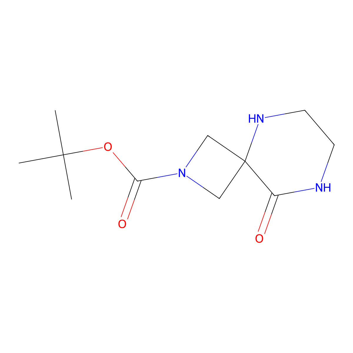tert-Butyl 9-oxo-2,5,8-triazaspiro[3.5]nonane-2-carboxylate molecular structure, CAS 1251002-03-5