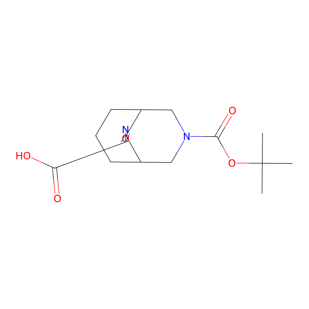 3-[(2-methylpropan-2-yl)oxycarbonyl]spiro[3-azabicyclo[3.3.1]nonane-9,5'-4H-1,2-oxazole]-3'-carboxylic acid molecular structure, CAS 1251002-94-4