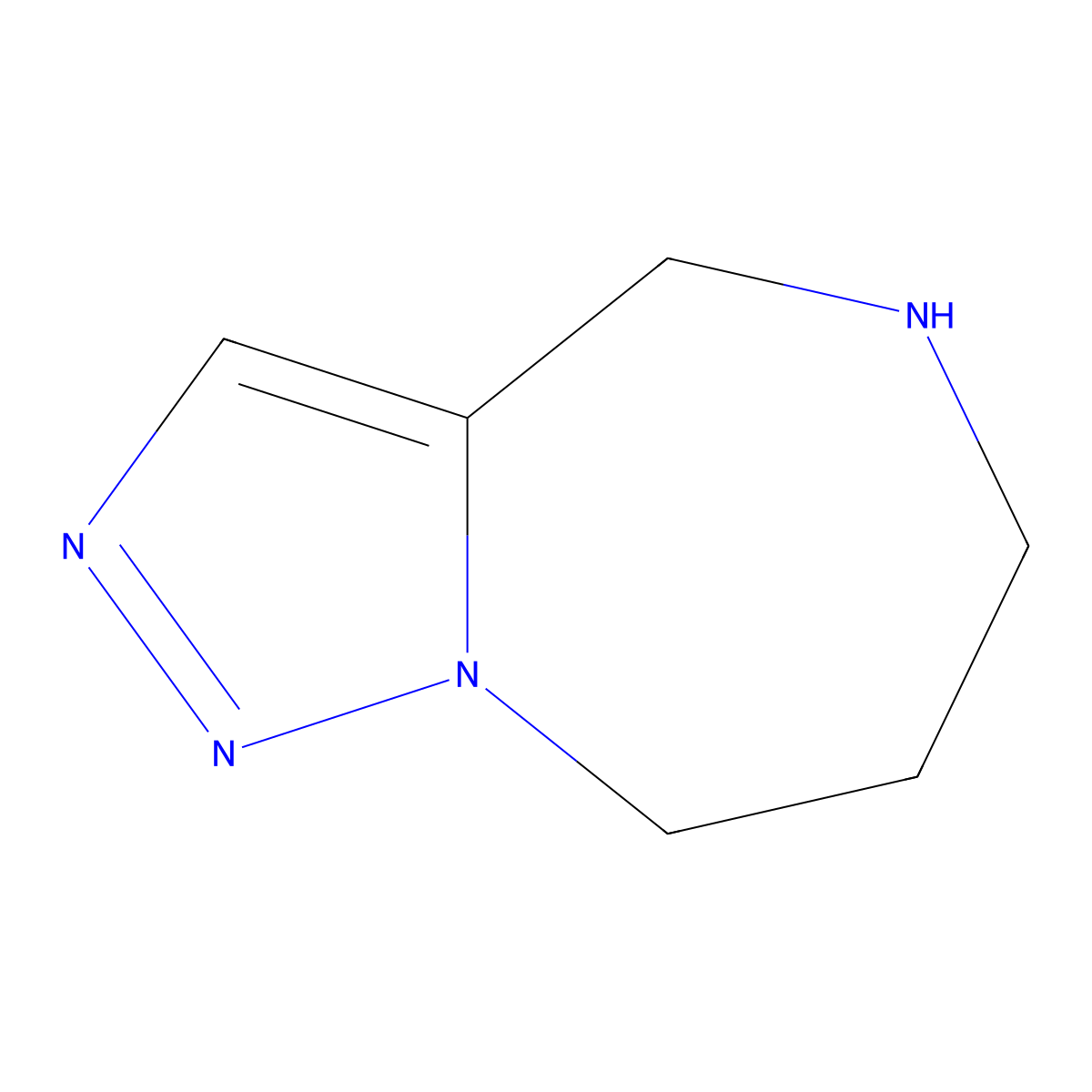 4H,5H,6H,7H,8H-[1,2,3]Triazolo[1,5-a][1,4]diazepine molecular structure, CAS 1251003-17-4