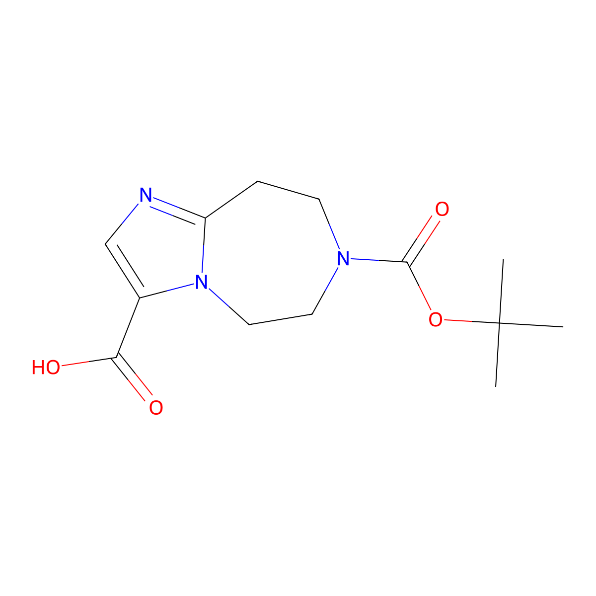 5,6,8,9-Tetrahydro-Imidazo[1,2-A][1,4]Diazepine-3,7-Dicarboxylic Acid 7-Tert-Butyl Ester molecular structure, CAS 1251003-47-0