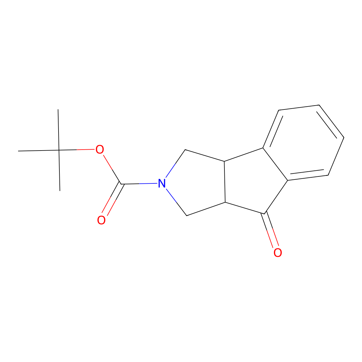 Cis-Tert-Butyl8-Oxo-3,3A,8,8A-Tetrahydroindeno[2,1-C]Pyrrole-2(1H)-Carboxylate molecular structure, CAS 1251003-85-6