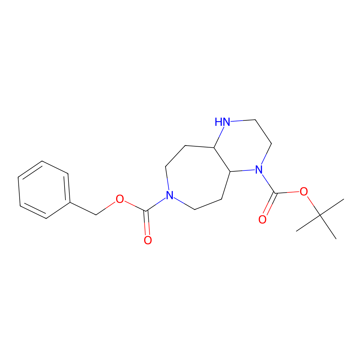 RaceMicOctahydro-pyrazino[2,3-d]azepine-1,7-dicarboxylicacid7-benzylester1-tert-butyl ester molecular structure, CAS 1251004-30-4