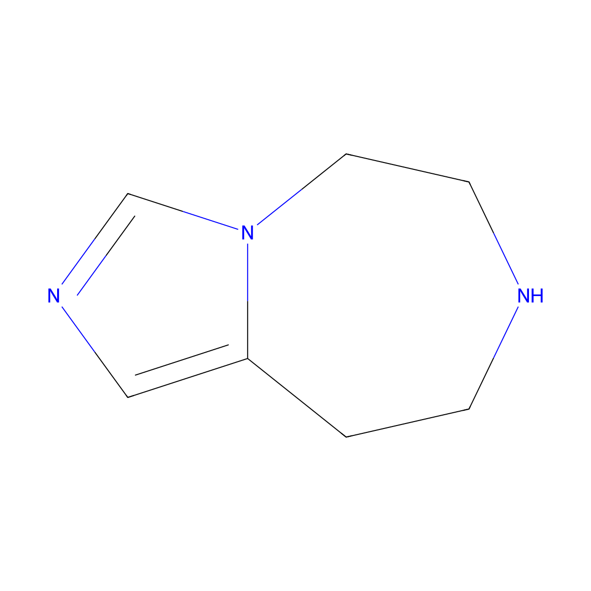 6,7,8,9-tetrahydro-5H-imidazo[1,5-d][1,4]diazepine molecular structure, CAS 1251004-62-2