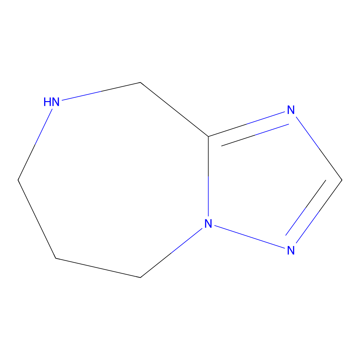 6,7,8,9-Tetrahydro-5H-[1,2,4]triazolo[1,5-A][1,4]diazepine molecular structure, CAS 1251004-77-9