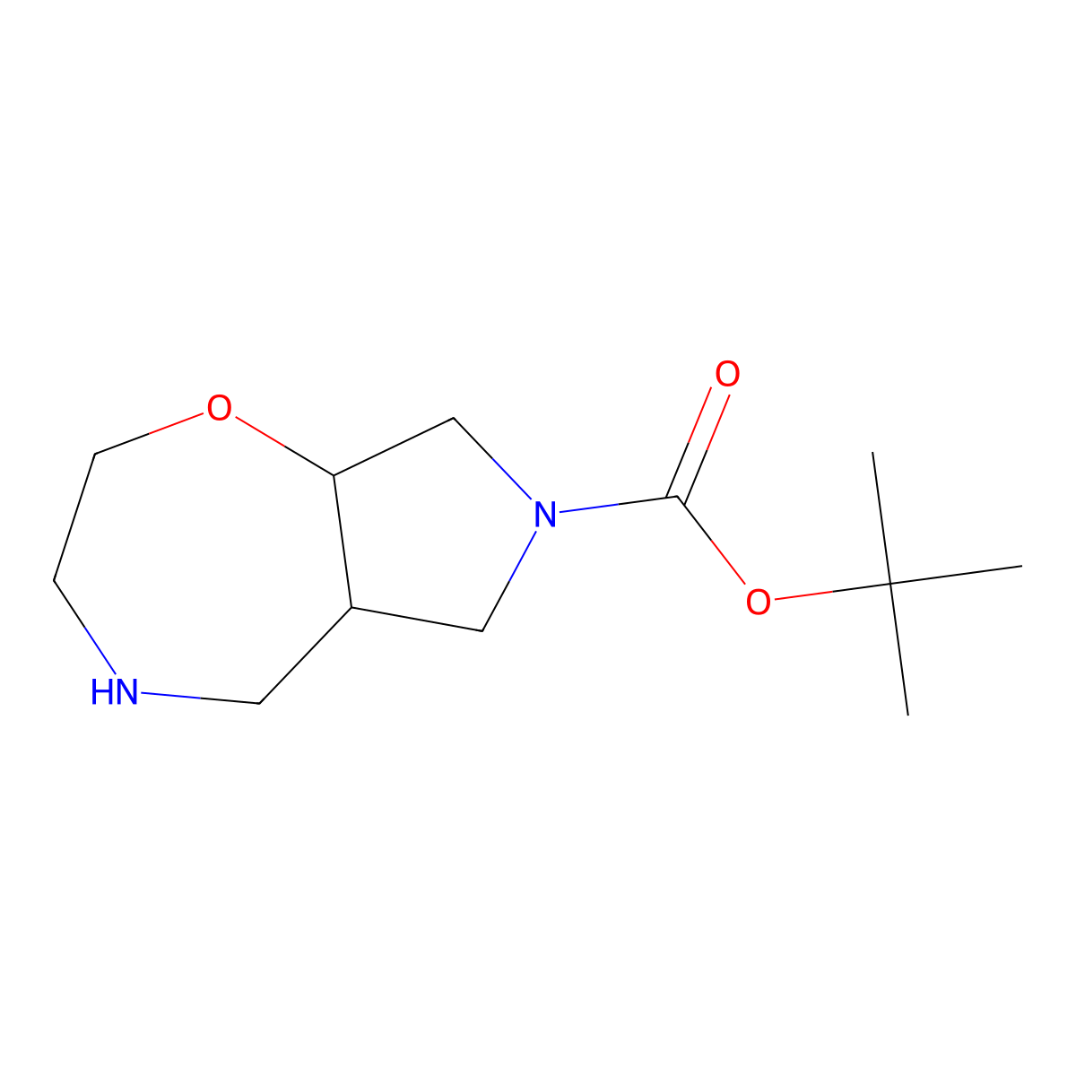 Cis-Octahydro-4-Oxa-2,7-Diaza-Azulene-2-Carboxylic Acidtert-Butyl Ester molecular structure, CAS 1251006-15-1