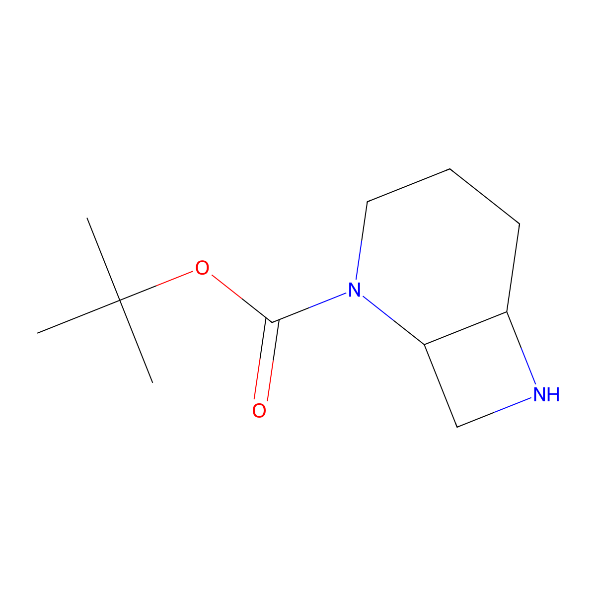 Tert-butyl 2,7-diazabicyclo[4.2.0]octane-2-carboxylate molecular structure, CAS 1251007-45-0