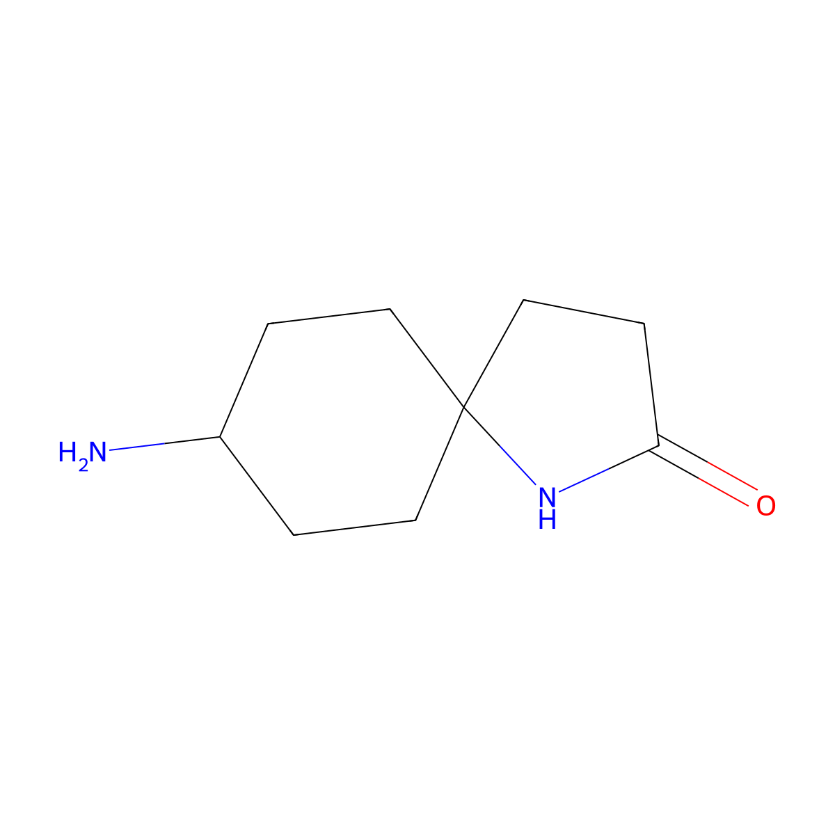 8-Amino-1-azaspiro[4.5]decan-2-one molecular structure, CAS 1251008-15-7
