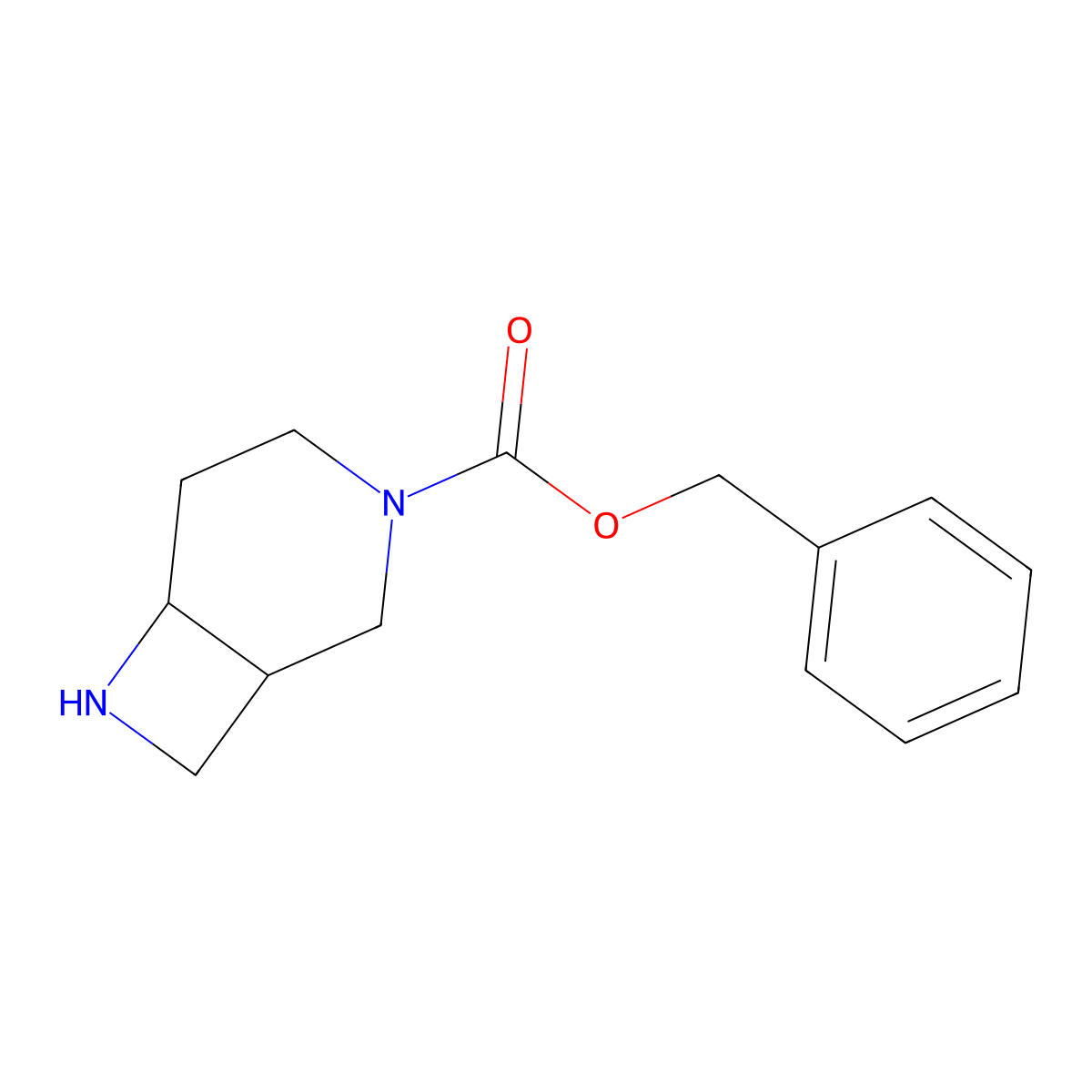 cis-3,7-Diaza-bicyclo[4.2.0]octane-3-carboxylic acid benzyl ester molecular structure, CAS 1251009-27-4