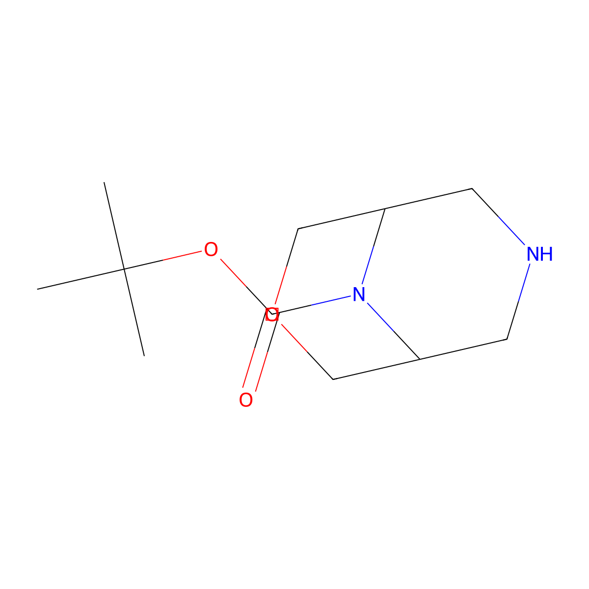 tert-Butyl 3-oxa-7,9-diazabicyclo[3.3.1]nonane-9-carboxylate molecular structure, CAS 1251010-45-3