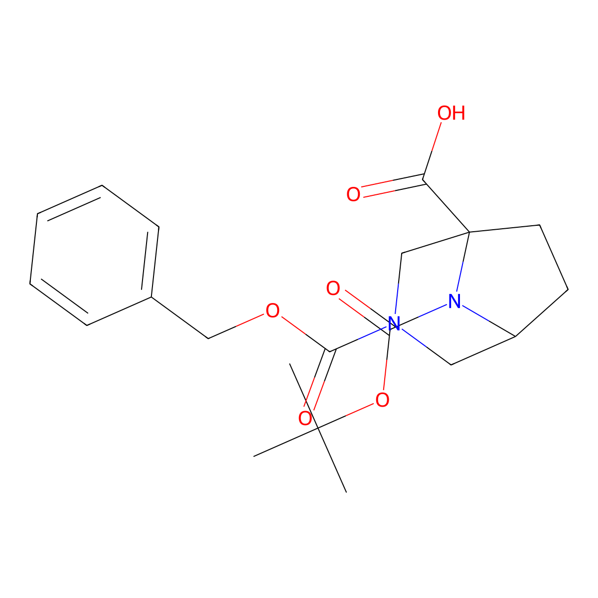 3-((Benzyloxy)carbonyl)-8-(tert-butoxycarbonyl)-3,8-diazabicyclo[3.2.1]octane-1-carboxylic acid molecular structure, CAS 1251010-72-6
