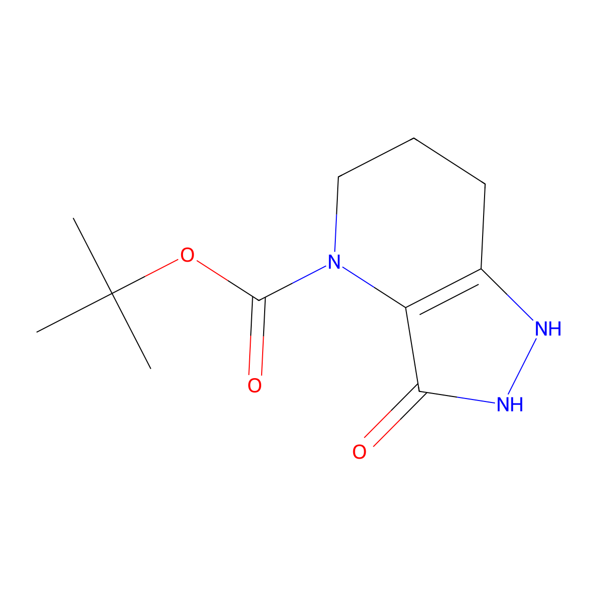 3-Hydroxy-1,5,6,7-Tetrahydro-Pyrazolo[4,3-B]Pyridine-4-Carboxylic Acid Tert-Butyl Ester molecular structure, CAS 1251012-11-9